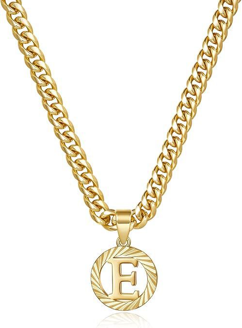 Meilleure vente transfrontalière : Chaîne simple en or ajourée à 26 lettres, style européen et américain, pour femme._voghion.com