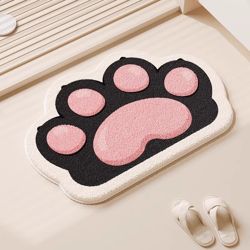 Cartoon carpet made of faux fur