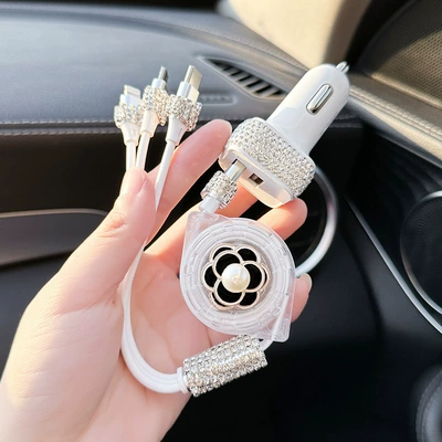 Mobil şarj cihazları – Car Charger Fast Charging Cigarette - black-camellia-charging-cable-car-charger