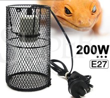 200 w E27爬行動物陶瓷燈座熱燈泡開關籠子里的寵物孵卵器加熱燈