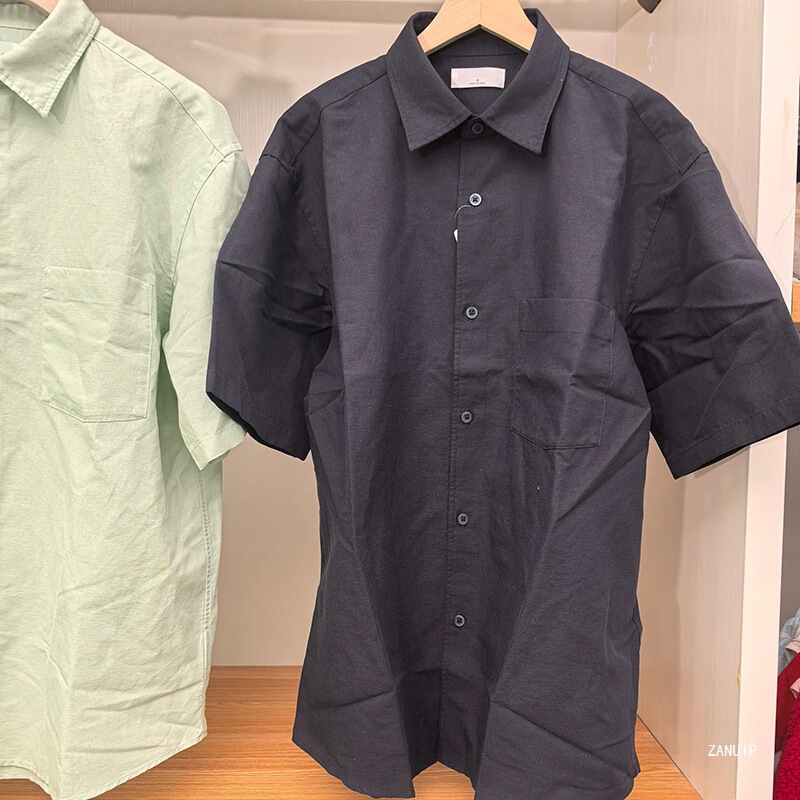 Japanese Style Men's and Women's Shirts/Short-Sleeved Shirts 2026 Spring/Summer New Casual Fashion Turn-Down Collar Tops R482502 Japanese Style Men's and Women's Shirts/Short-Sleeved Shirts 2026 Spring/Summer New Casual Fashion Turn-Down Collar Tops R482502
