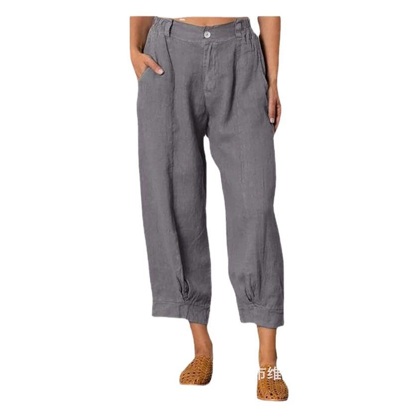 Большое количество пятно wish AliExpress в Европе и Америке новые свободные женские брюки большого размера