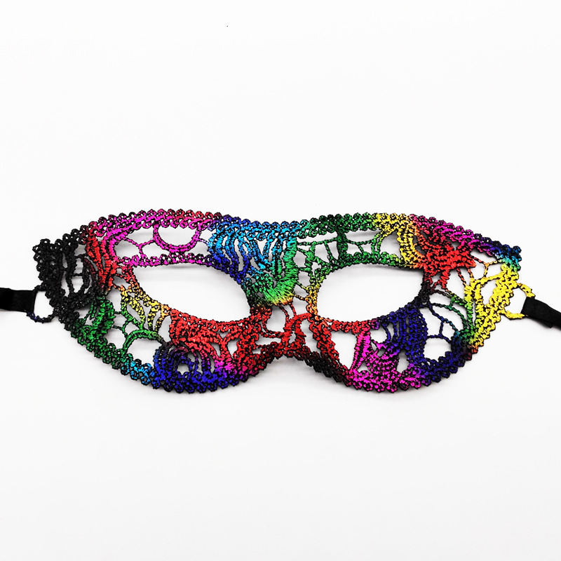 Máscaras de encaje transfronterizas, máscaras de encaje de fiestas de Halloween, máscaras de ojos especiales para carnaval de Halloween