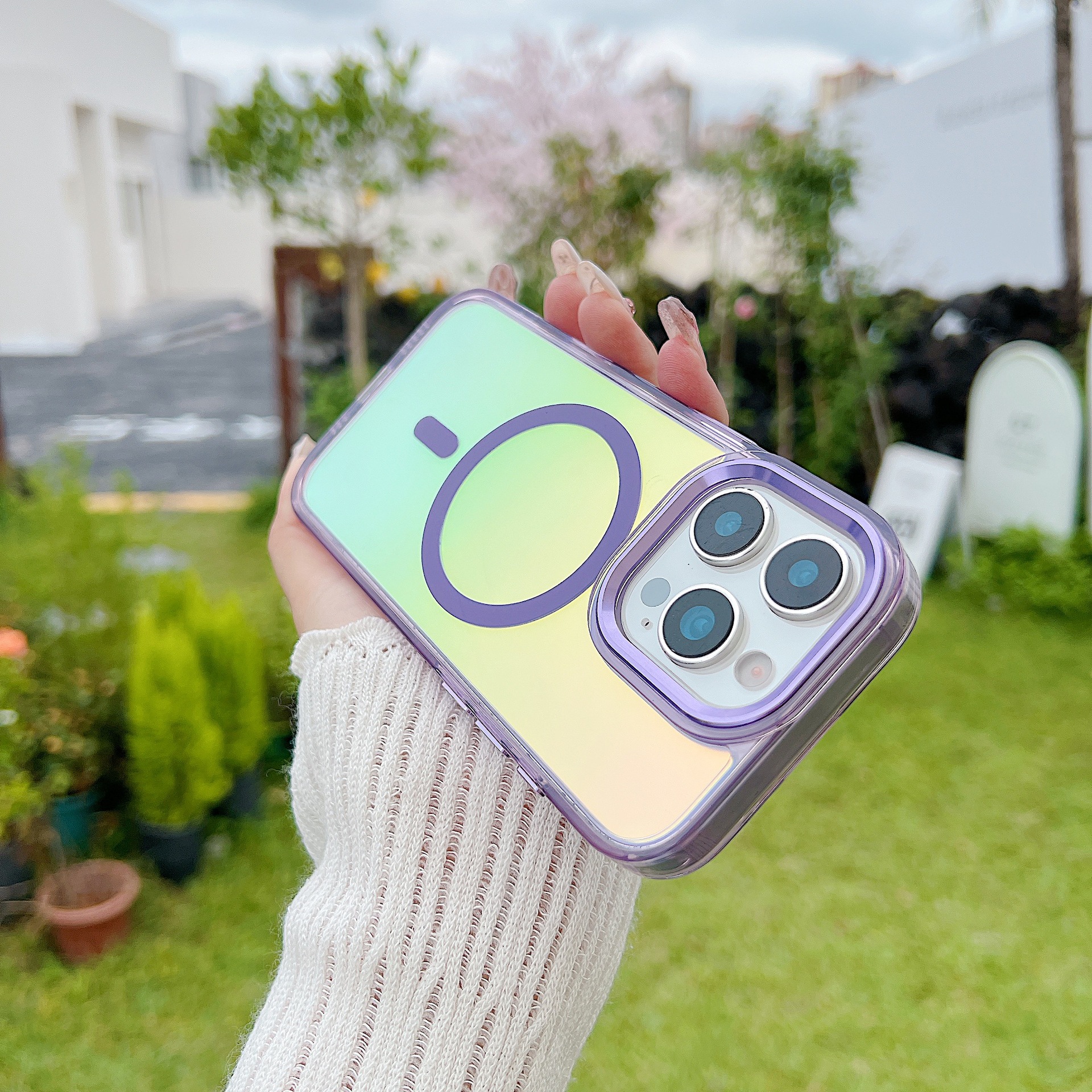 Funda magnética camaleón bright shadow para iphone y samsung_voghion.com