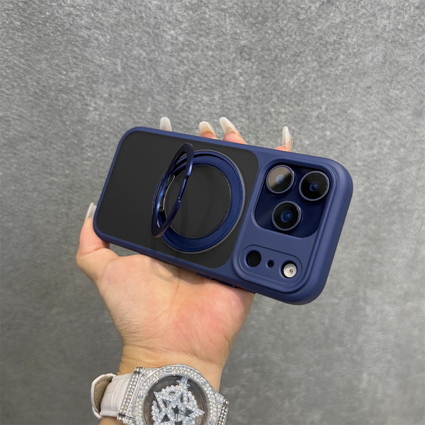 Phantom 360 Rotating Stand Kompatibel mit iPhone Case Skin Feel Magnetic 17 Pro Max Schutzhülle_voghion.com