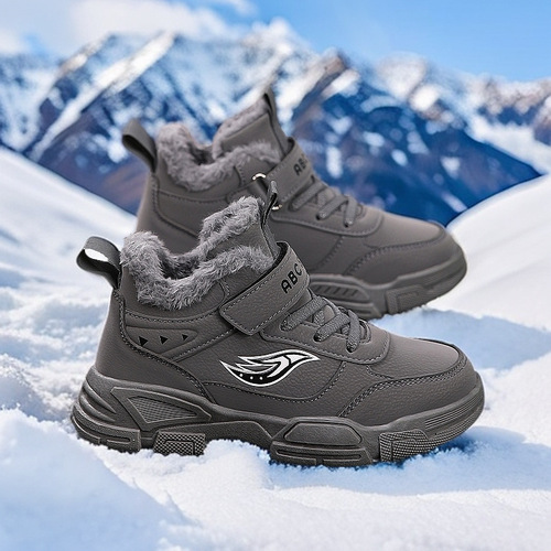 Kids' Children's Martin Boots, Big Cotton Shoes, Winter New Arrival: Cotton-Padded, Thickened, Warm, Non-Slip Outdoor Casual Cotton Boots