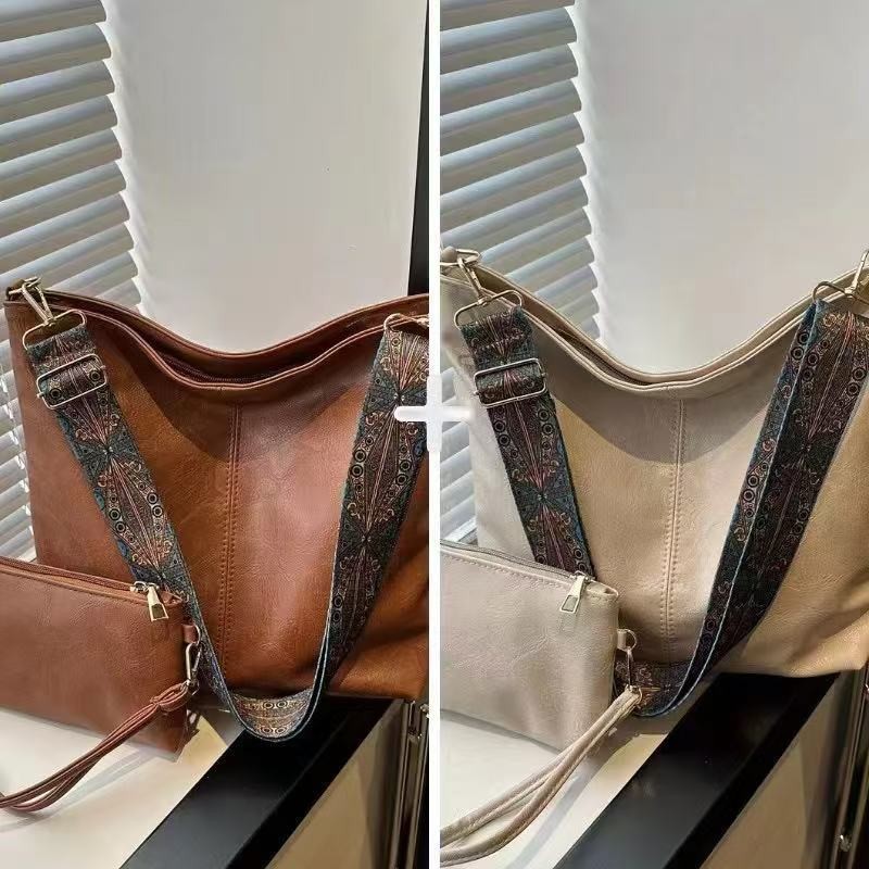 (Cross-border trading), fashionable capacious solid color universal one-shoulder bag, city style