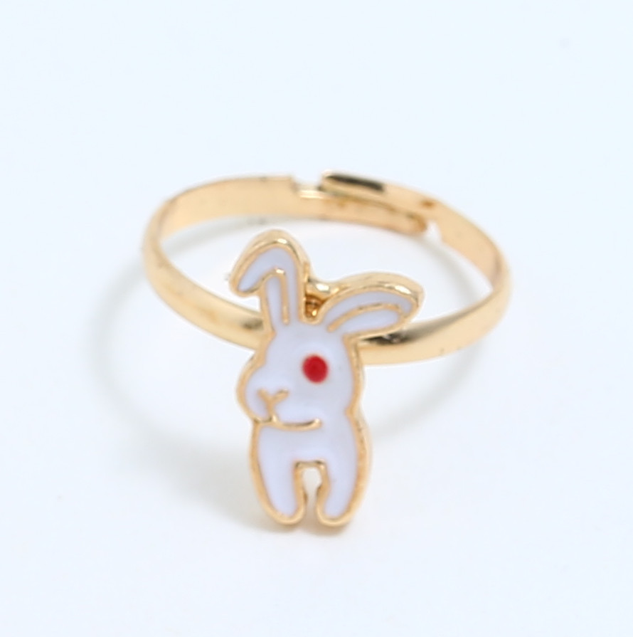 Fun And Cute Fairy Tale Bunny Open Ring Korean Simple And Stylish Personality Creative Adjustable Ring display picture 1