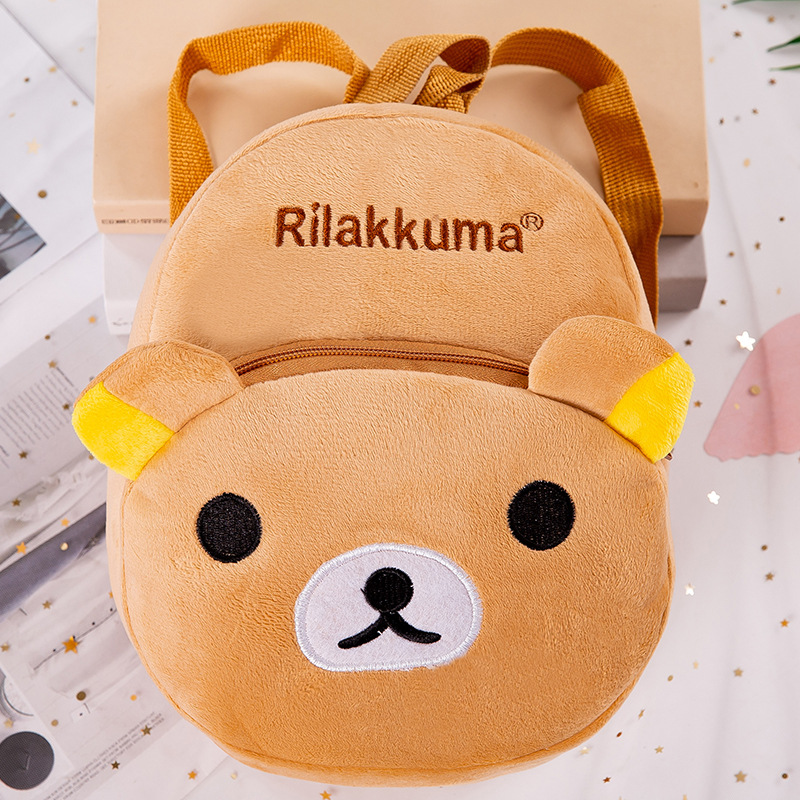 2024 nueva mochila de felpa de moda para niños de dibujos animados lindo jardín de infantes 1-3-4 años para niños y niñas