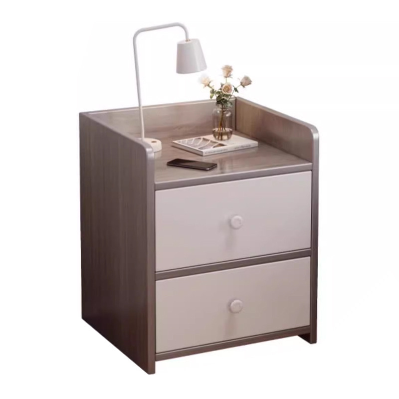 Mesa de cabezal de cama simple pequeño armario de almacenamiento doméstico armario de estante armario para habitaciones de alquiler de dormitorios