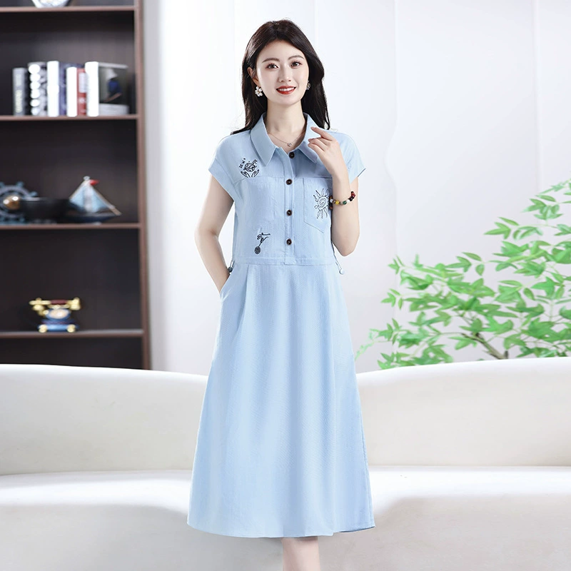 Летнее платье 2025 года в корейском стиле для женщин plus size с кружевной завязкой на талии, элегантное однотонное платье для стройности