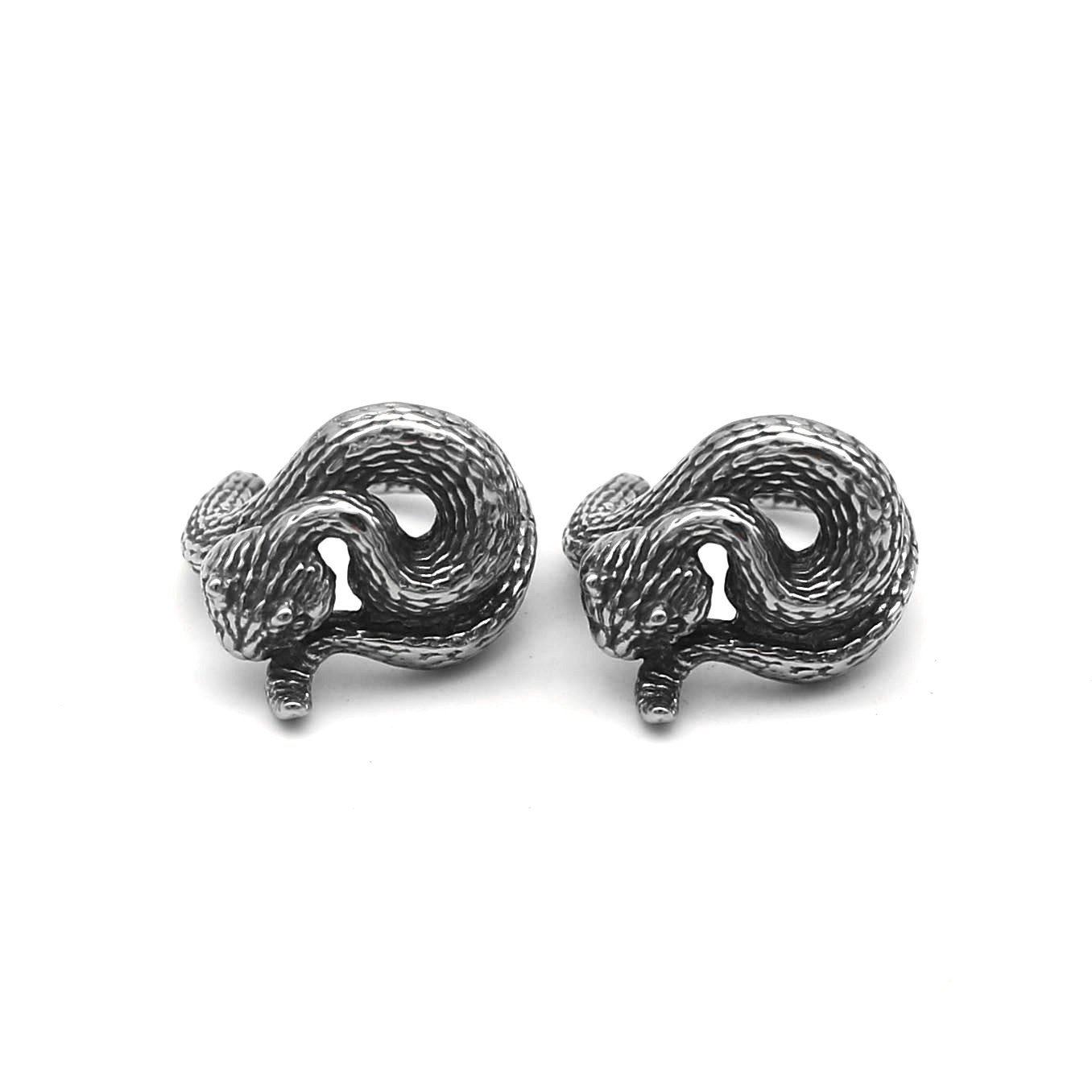 European and American Style Design Cool Men's and Women's Titanium Steel Snake Ear Clips Without Piercing Ear Bone Ear Buckles 316 Stainless Steel Jewelry