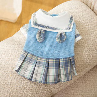 Cat Clothes skirt anti-fur autumn thin dog teddy bear Bomei small dog pet autumn and winter clothing