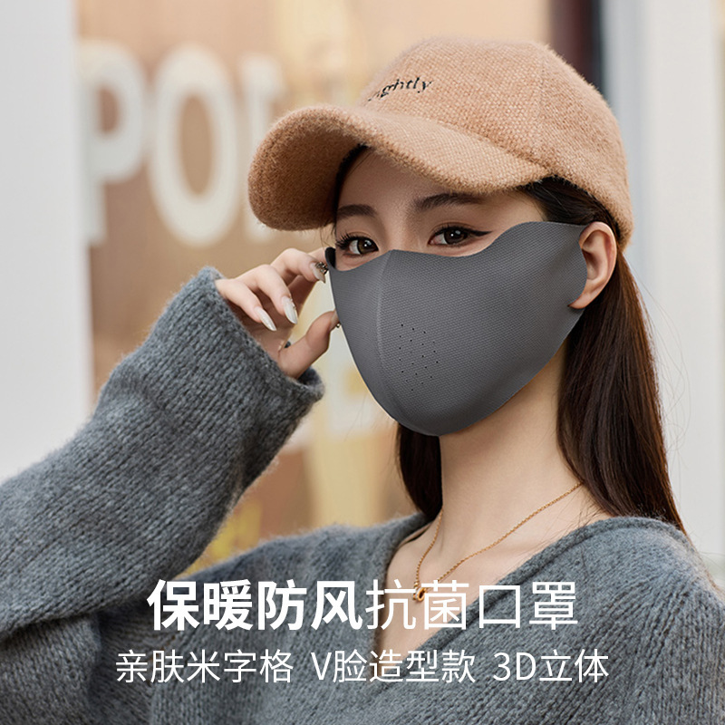 3D立体显脸小保暖防风抗菌口罩秋冬保暖口罩可水洗亲肤防寒口罩|undefined