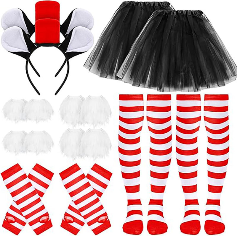 Forniture di Halloween, oggetti di scena per spettacoli in maschera, cappello da pirata, nastro rosso, cappello da pirata, grande cappello da capitano_voghion.com