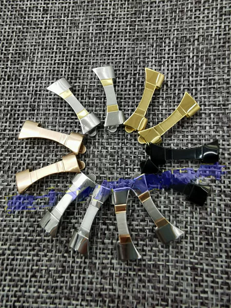 Stainless Steel Watch Strap Fork Steel Strap Curved Mouth Suitable for Famous Craftsman Replacement Elbow, Six Colors and Multiple Models Available