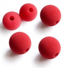 挖孔海绵球形海绵体 海绵红球切割 马戏团小丑红鼻子异形海绵工厂
