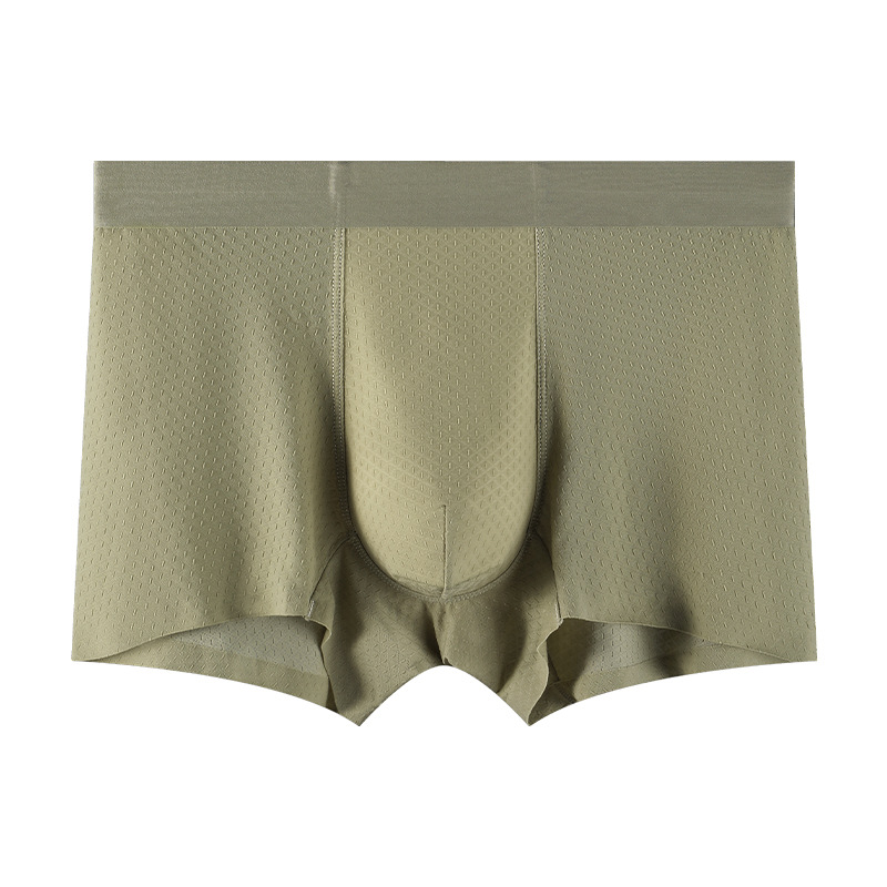 Ropa interior de hombre de seda de hielo transpirable y cómoda al por mayor personalizada