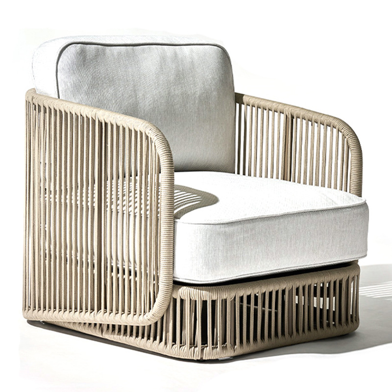 Mesa y silla al aire libre patio balcón protección solar impermeable ocio silla de caña muebles jardín al aire libre terraza mesa y silla de caña combinación