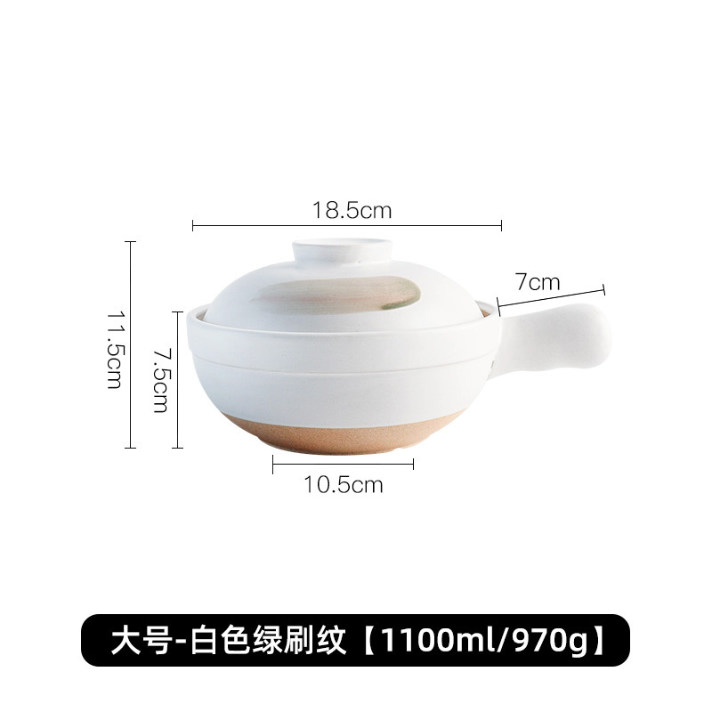 Olla de barro para uso doméstico, apta para estufas de gas, olla especial para hacer sopa, olla de barro, olla pequeña para cocinar arroz, olla de barro LOGO. image 14