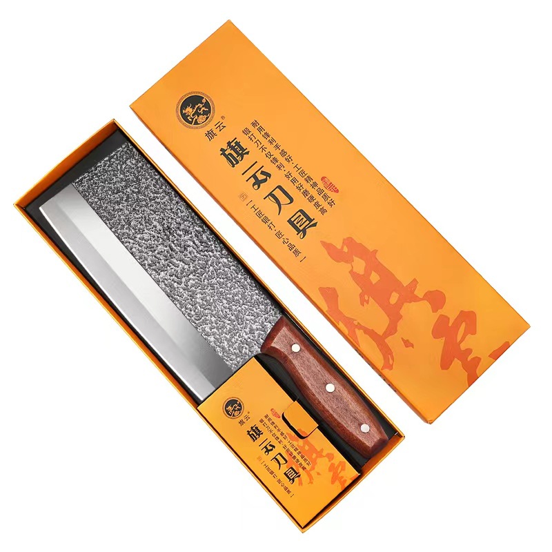 흰색 점 두꺼운 주방 칼 (망간 강철) 칼 박스