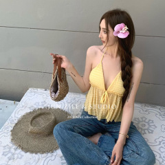 祺成洋氣顯瘦度假性感辣妹吊帶背心女024夏季新款吊帶打底女內搭