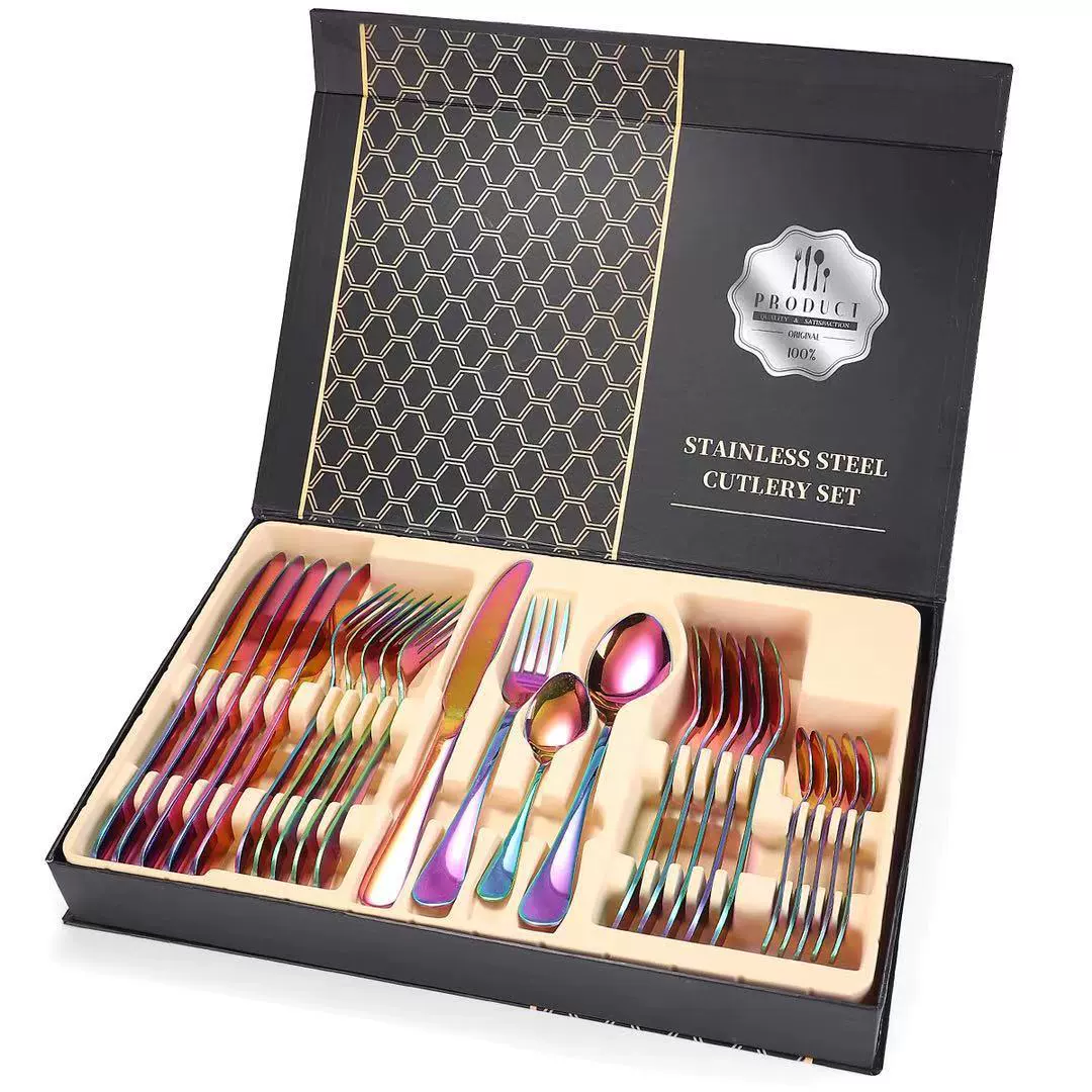 Golden set, Amazon, pink gold, 24 pieces
