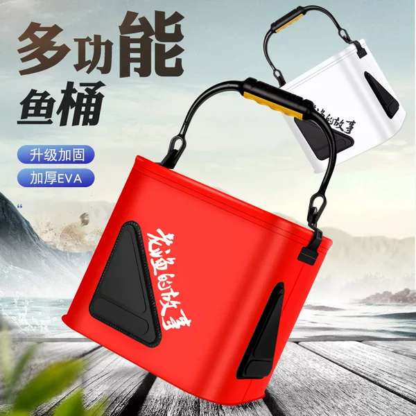 EVA fishing bucket trumpeter bucket foldable outdoor fishing bucket fishing supplies wholesale