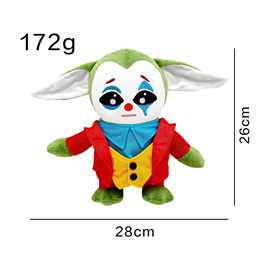 跨境新品joker plush公仔 小丑毛绒玩具 搞怪创意玩偶 来图来样