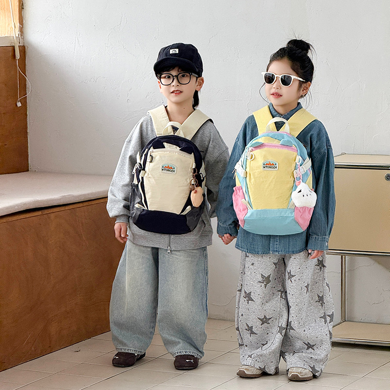 Mochila de moda coreana para niños y niñas, mochila de escolares de alta capacidad, nueva mochila infantil transfronteriza
