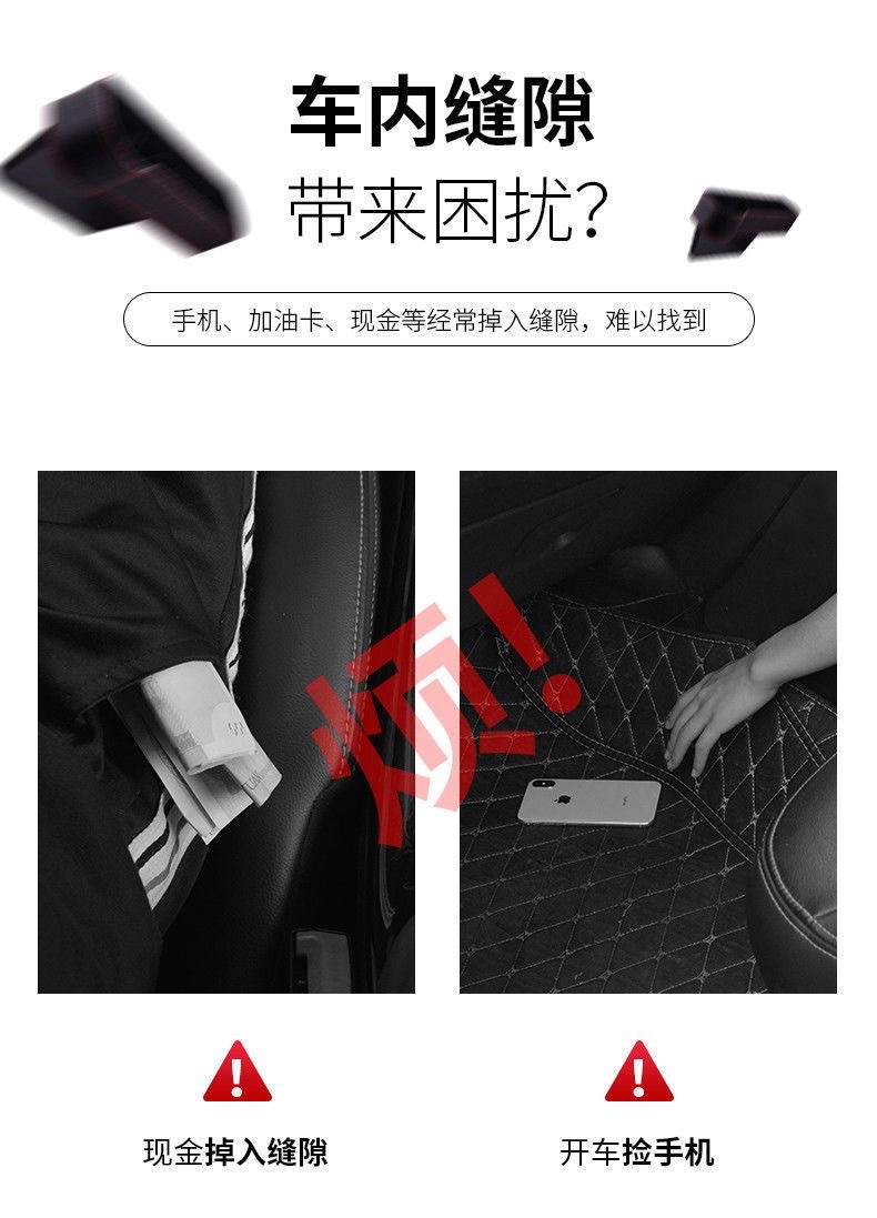 Car Storage Box, Seat Gap Storage Box, Multifunctional Storage Box for Car Interior