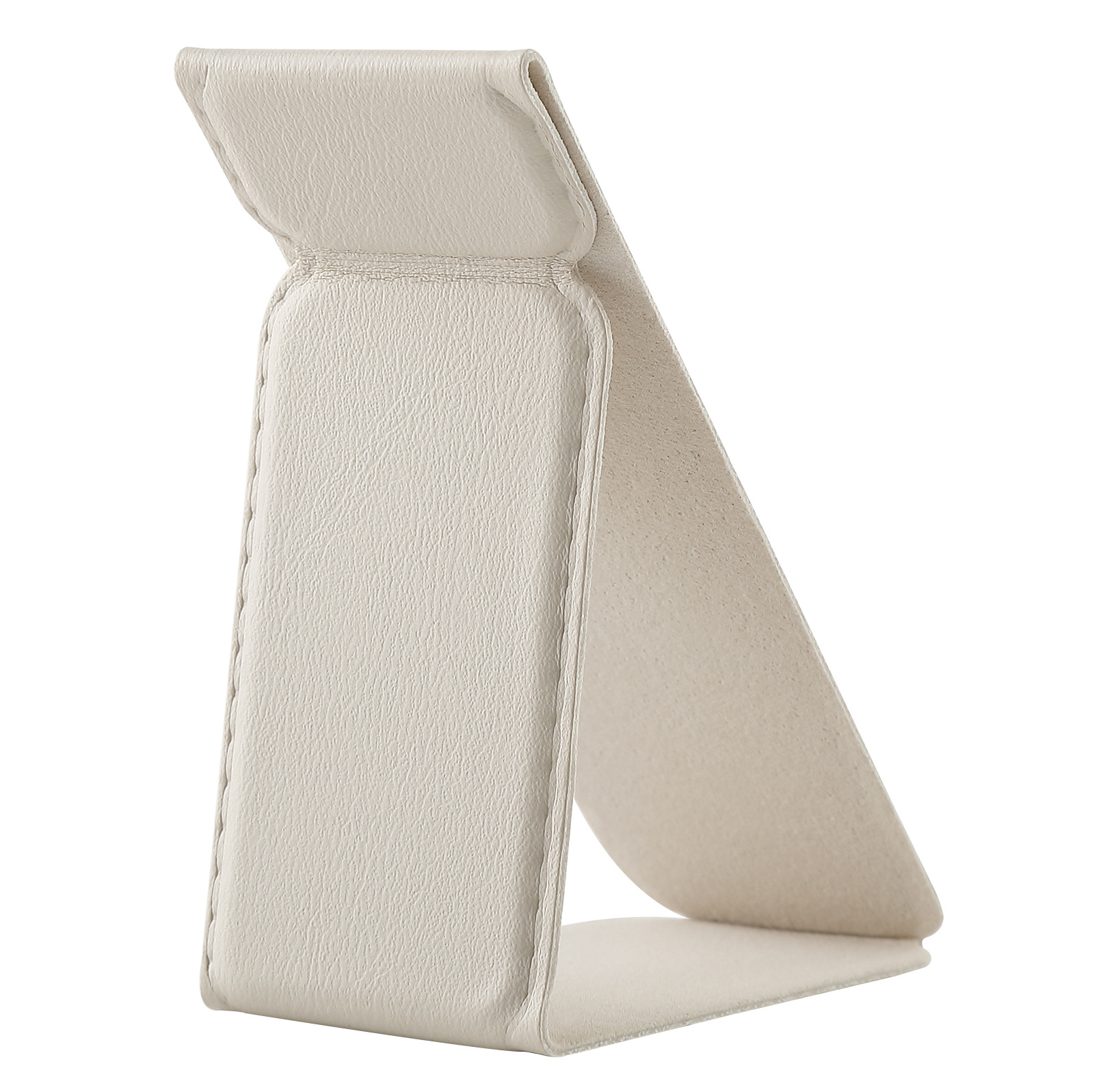 El soporte pequeño de pasta versátil es adecuado para todos los modelos de teléfonos móviles. Soporte de teléfono móvil de cuero PU con patrón de manzana magnético plegable