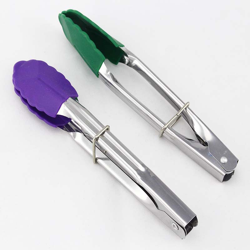 En stock utensilios de cocina clip de alimentos clip de silicona clip de alimentos clip de barbacoa clip de filete de pescado frito pan clip de barbacoa