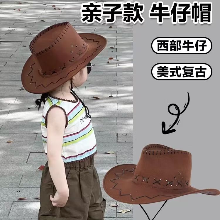 Sombrero de Vaquero de Poliéster con Protección Solar para Actividades al Aire Libre