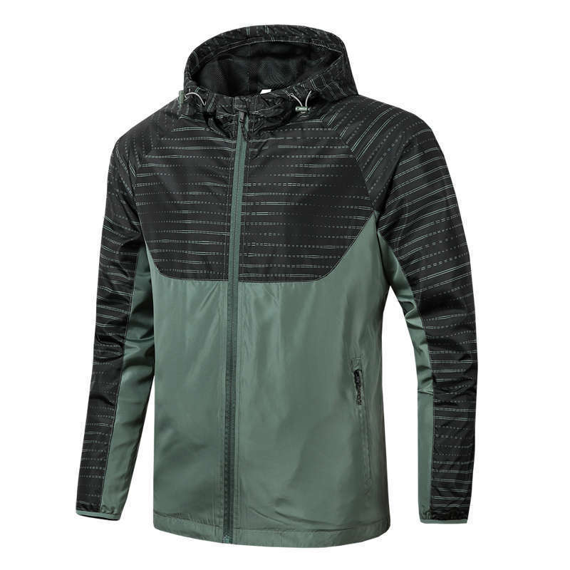 Sports Trench Coat Men's New Spring and Autumn Casual Jacket New Outdoor Breathable Loose Long Sleeve Running Jacket