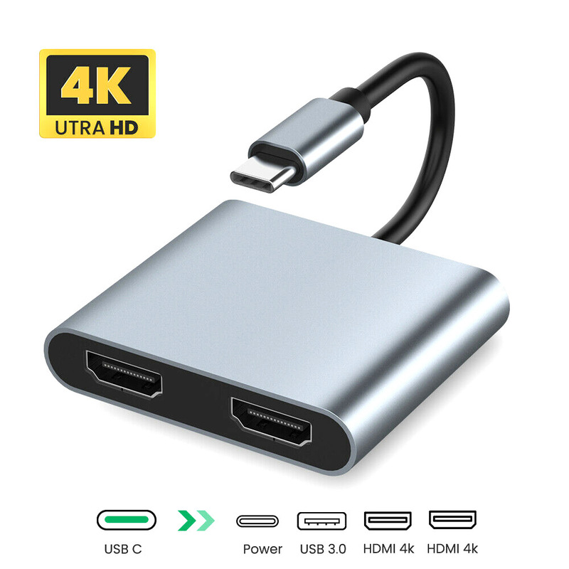 Type-C to HDMI Converter 4K High-Definition Usb-C Adapter Hub Mobile Phone Screen Projection Data Cable Docking Station