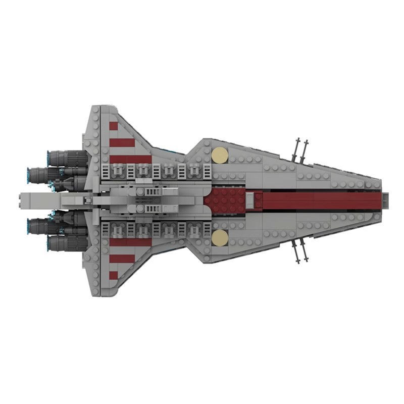 MOC-45566维纳托共和国级攻击巡洋舰 益智拼装星战系积木模型摆件