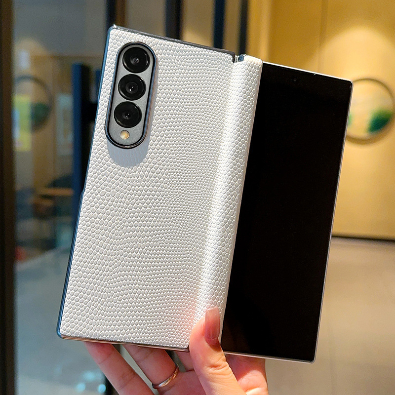 适用三星zfold6/d5折叠屏手机壳GalaxyZFold7蜥蜴纹保护套zflip7