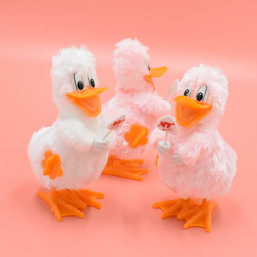 Wind-up Chick Plush Toy Cute Baby Toy Children Hot Sale Nostalgic Puzzle Street Stall Toy Wholesale