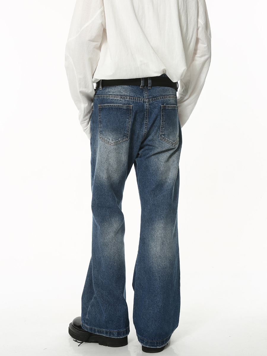 Mtlclothes ropa de Hombre | 2023 otoño nuevo americano SLIM-Fit retro skinny gris negro blanco pantalones de mezclilla