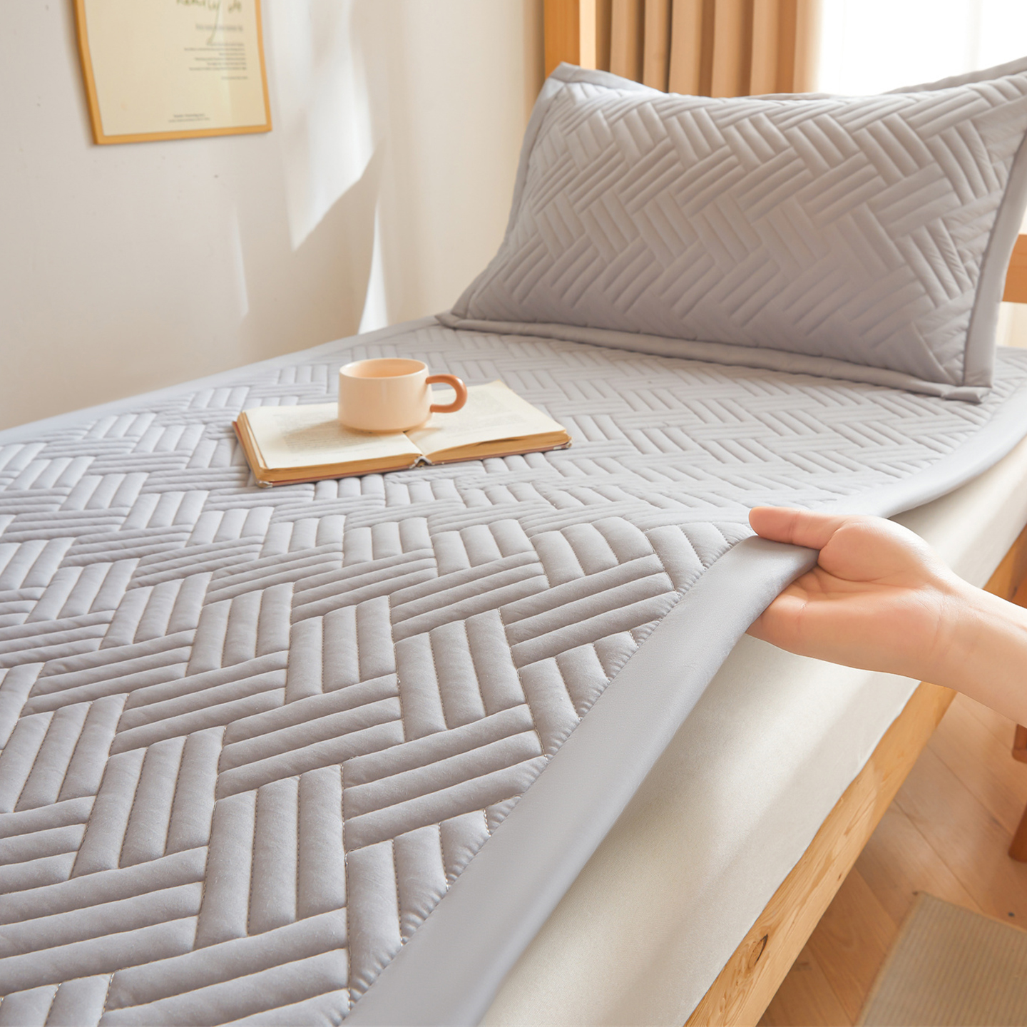 모던 - 무윤 그레이 [A급 산모 및 유아용, 피부 친화적, 통기성]