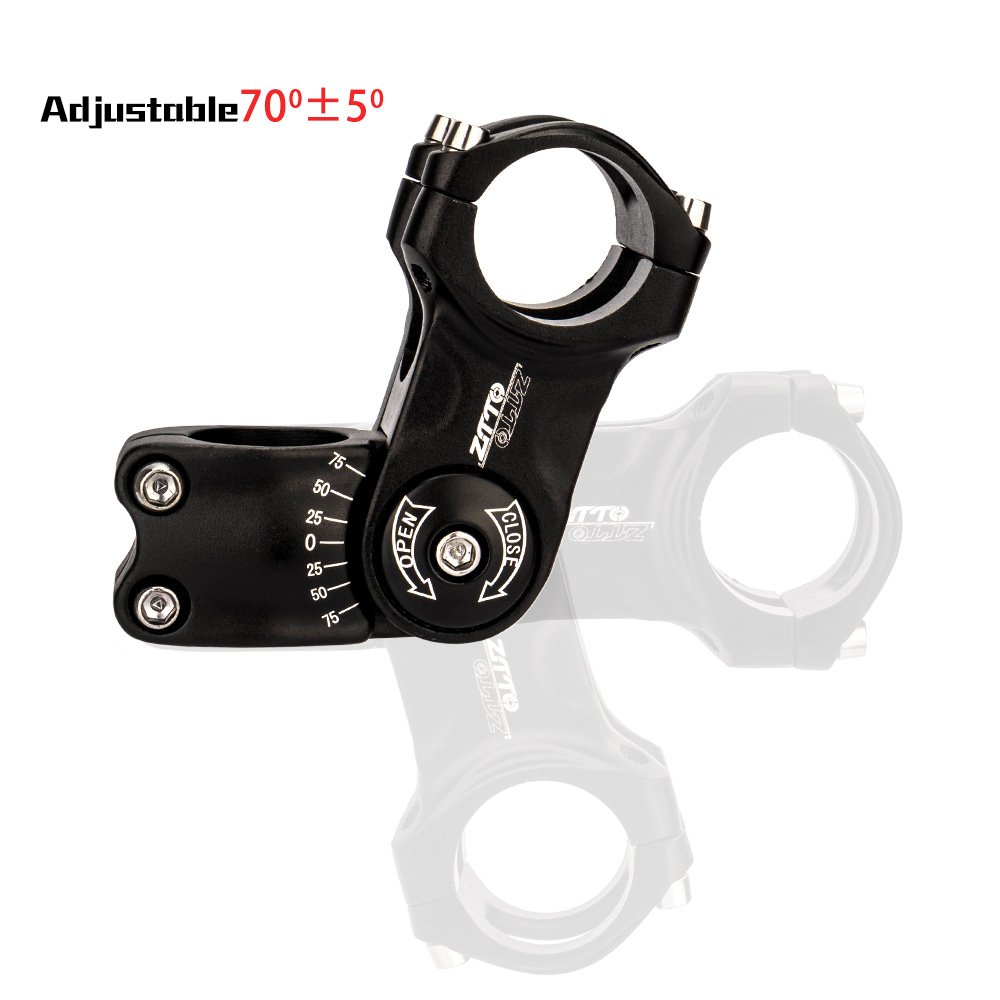 ZTTO bicicleta elevador de tubo vertical hueco bicicleta de montaña ángulo ajustable elevador de grifo forjado CNC de pie