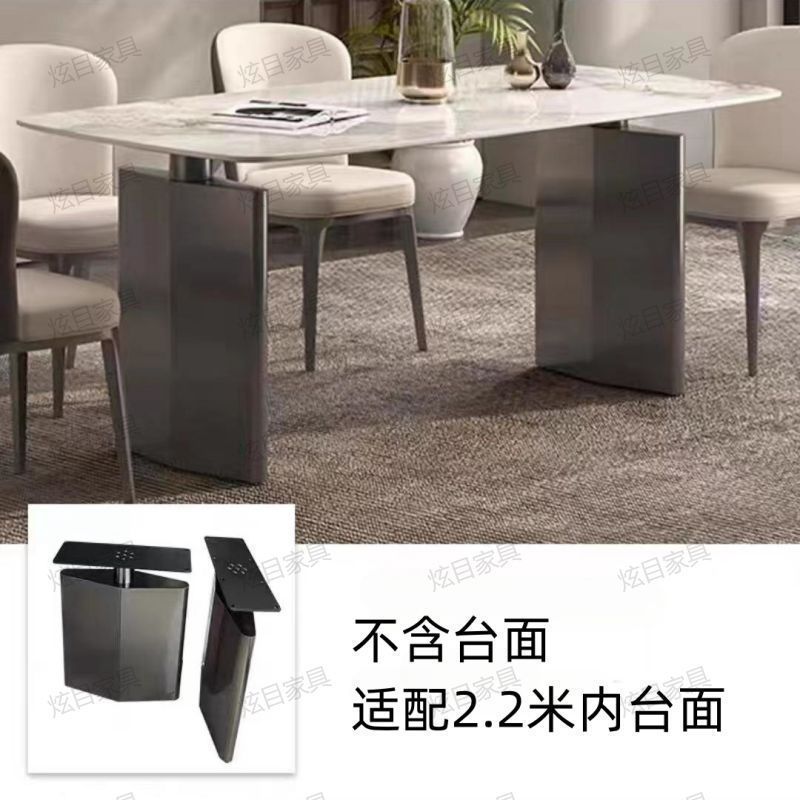 家庭用ステンレステーブル脚スタンド大理石角テーブル脚ベース軽贅沢高級岩板贅沢石テーブル脚|undefined