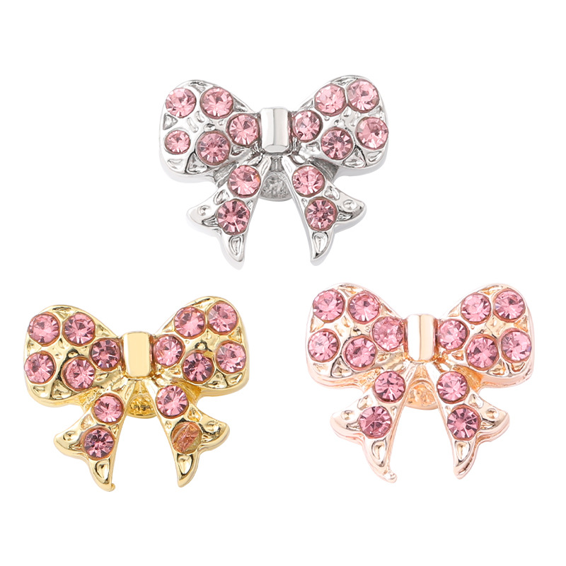 Hebilla decorativa con diamantes y lazo para correa de silicona de Apple Watch, accesorio personalizado