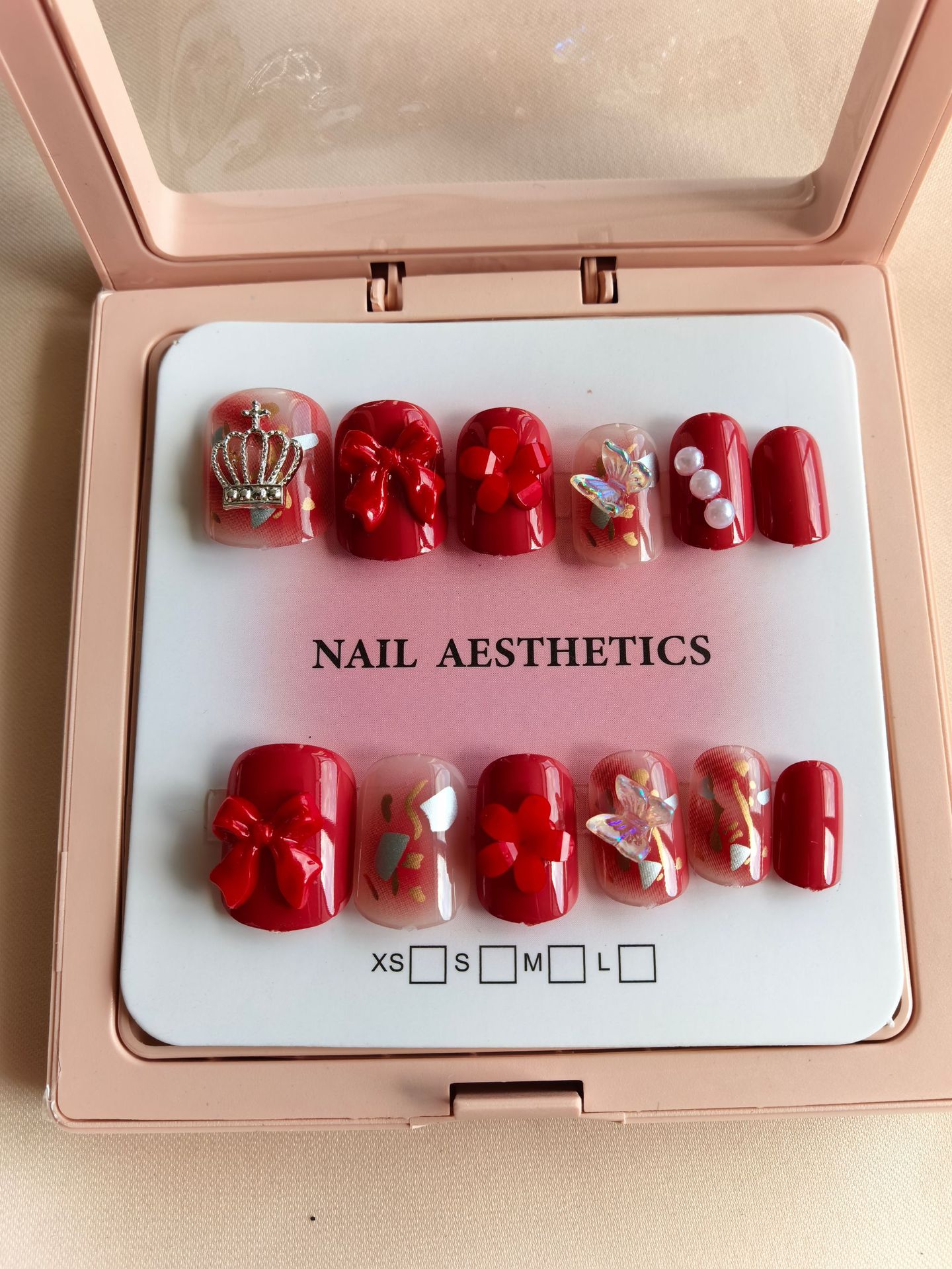 Caja de exhibición marco de fotos más taladro manicure suministro fuente de uñas DIY francés color delgado manicure falso salón al por mayor