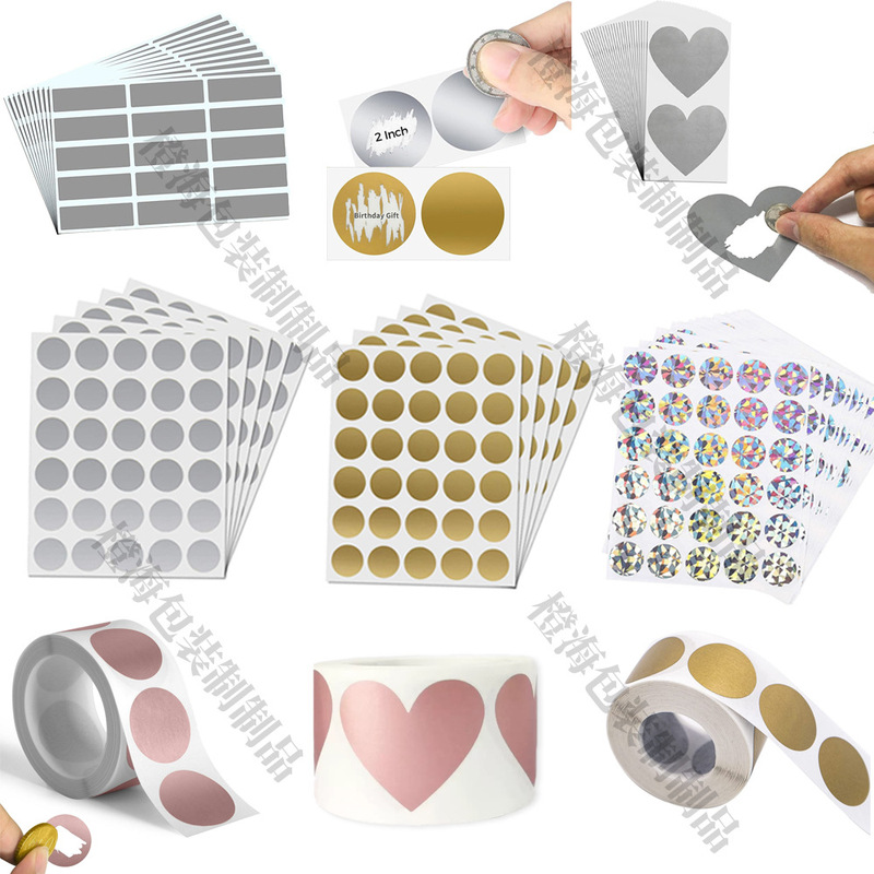 Amazon's Best-Selling Spot DIY Scratch-Off Film Stickers Scratch-Off Lottery Stickers Magic Scratch-Off Stickers