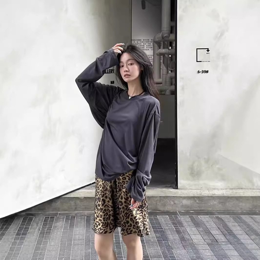 가벼운 관점 100 면 슬림 얇은 3 차원 컷 올 매치 느슨한 태양 보호 긴팔 티셔츠 탑 4507