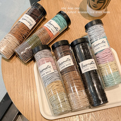 Highly elastic and durable rubber band for women in autumn and winter, simple temperament hair tie, 2022 new leather sheath hair rope