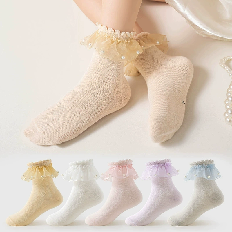 Breathable children's summer knee socks