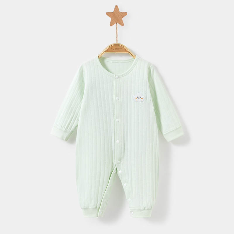 Bebé mono primavera y otoño verano recién nacido algodón fino niño otoño ropa de luna llena hombres y mujeres romper traje Bebé Ropa